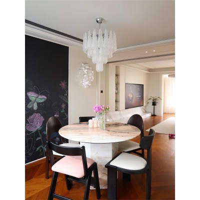 法式MURANO玻璃南洋中古客厅穆拉诺轻奢水晶餐厅复古别墅楼梯吊灯图2