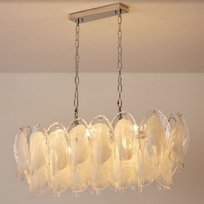 法式中古云雾玻璃吊灯轻奢客厅餐厅吊灯卧室现代设计卧室灯床头灯图4