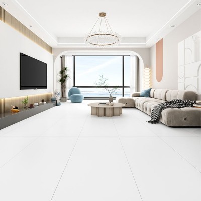 广东超白胚超晶釉金丝绒柔光砖750x1500客厅奶油风瓷砖奶油白地砖图3