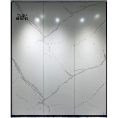 现代简约爵士白哑光面900x1800客厅地板砖大板连纹电视背景墙瓷砖 1块图3