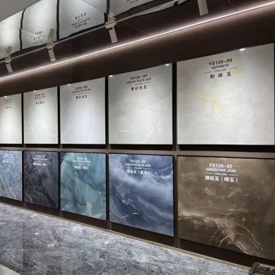 佛山简约轻奢大板瓷砖地砖新款岩板1200X1200客厅地板砖背景墙 1块图4