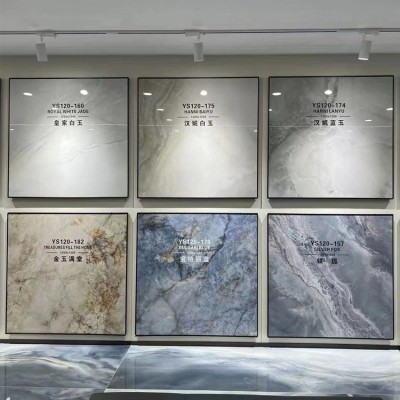 佛山简约轻奢大板瓷砖地砖新款岩板1200X1200客厅地板砖背景墙 1块图3