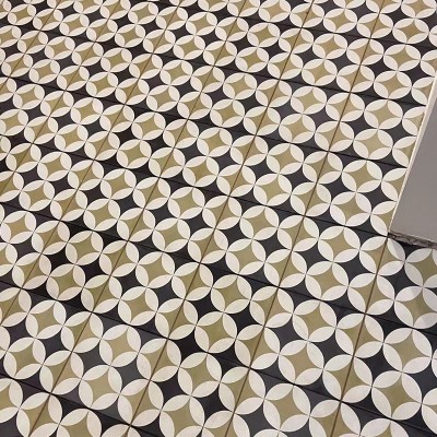 复古手工仿古水泥花砖 老房子连锁店拼花防滑地砖200X200 1250片图3