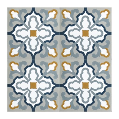 手工水泥花砖200老洋房复古六角砖老上海仿古花砖200工艺装饰瓷砖 1250片图5