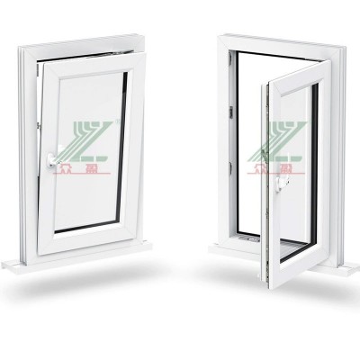 佛山厂家批发直销防雨UPVC塑料百叶窗室内塑钢平移平开门带锁Q30图4