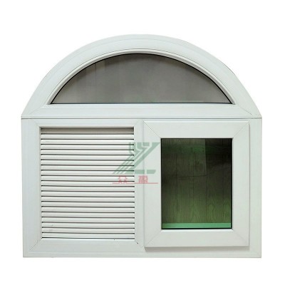 佛山厂家批发直销防雨UPVC塑料百叶窗室内塑钢平移平开门带锁Q30图5