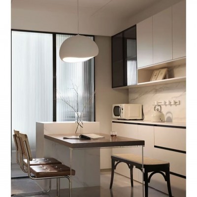 侘寂风吊灯奶油服装店样板间民宿餐厅酒店挑空别墅蜡烛客厅灯具图3