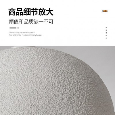 侘寂风吊灯奶油服装店样板间民宿餐厅酒店挑空别墅蜡烛客厅灯具图2