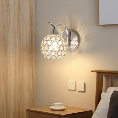 跨境北欧壁灯后现代简约创意水晶客厅背景墙灯卧室楼梯床头灯图4