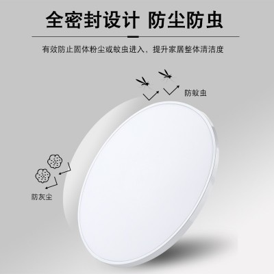 厂家批发led三防吸顶灯超薄圆形防潮厨卫阳台书房卧室过道走廊灯图2