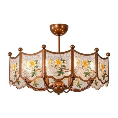 中古风客厅吊灯珐琅彩新中式卧室灯复古书房灯感宋代美学灯具图5