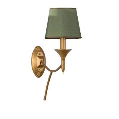 新款美式壁灯卧室床头壁灯客厅单头双头简约乡村铁艺楼梯过道灯具图5