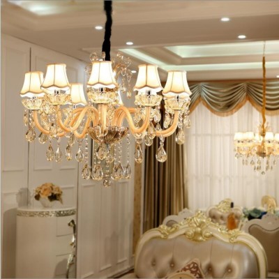 欧式客厅水晶吊灯欧式吊灯餐厅灯简约卧室灯双层奢华灯现代别墅灯图4