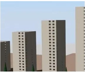 不同高度的建筑物，面对地震时的反应