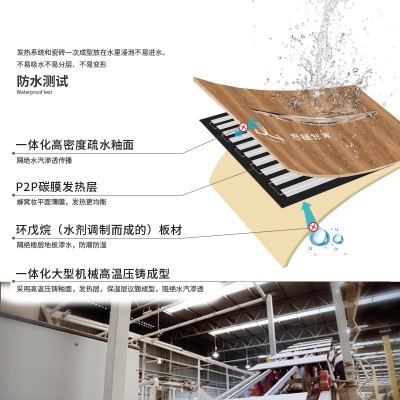 碳膜红外线发热 防水防滑 住宅家装电地暖仿实木墙地砖 各种尺寸图3