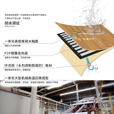 砖智能恒温控制电暖发热仿木墙地砖 防滑耐磨 通体大板客厅卧室砖图2