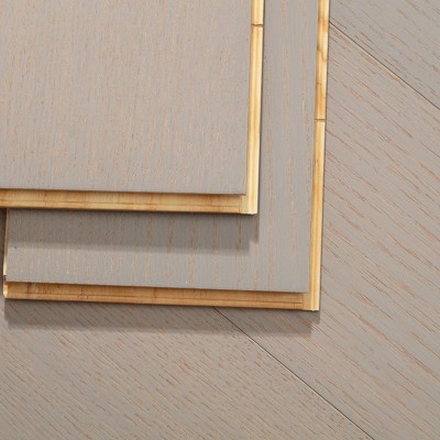 新三层木地板新时尚橡木实木地板日系原木色锁扣地板环保耐磨批发图4