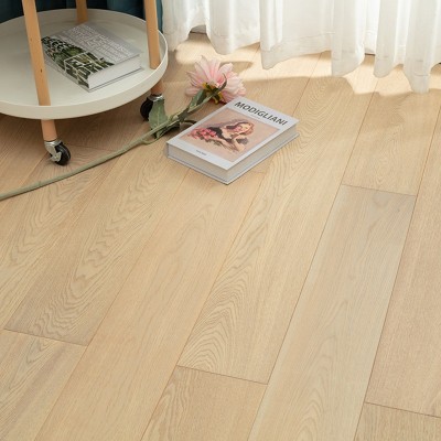 新三层木地板新时尚橡木实木地板日系原木色锁扣地板环保耐磨批发图2