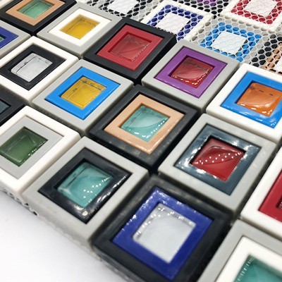 EN炫彩色水晶玻璃夜光马赛克瓷砖客厅玄关电视商场装饰背景墙图4