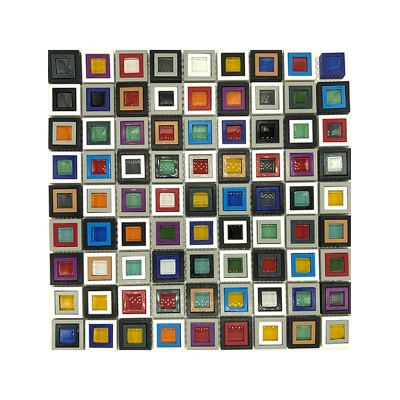 EN炫彩色水晶玻璃夜光马赛克瓷砖客厅玄关电视商场装饰背景墙图5