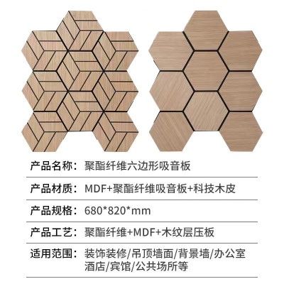 批发木饰面吸音板聚酯纤维隔音板墙面材料会议室隔音板图4