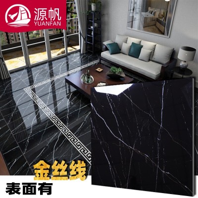 广东深色地板砖800*800防滑地面砖客厅商场金丝釉通体大理石瓷砖图4