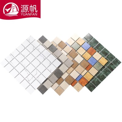 饮品店吧台瓷砖店铺玄关背景墙48颗粒哑光仿古系列陶瓷马赛克图4