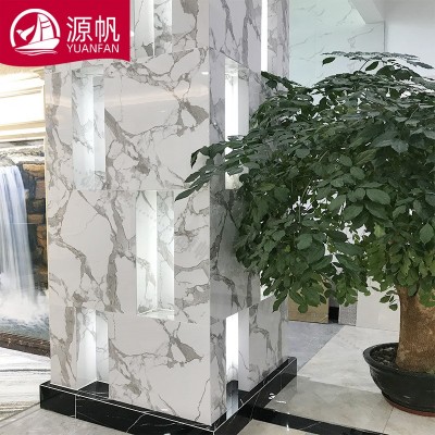 源帆 广东浅色下陷釉800*800客厅商场地板砖金丝釉通体大理石瓷砖图4