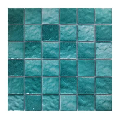 游泳池马赛克瓷砖摩洛哥风格蓝色拼图陶瓷浴池水池砖图5