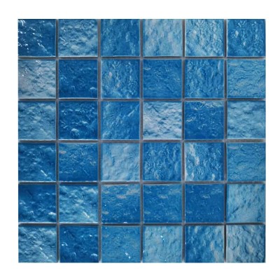 游泳池马赛克瓷砖摩洛哥风格蓝色拼图陶瓷浴池水池砖图4