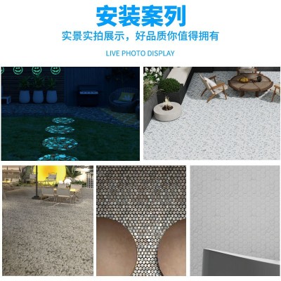 天然大理石鹅卵石材异形不规则亮光面厨房餐客厅电视背景墙瓷砖图4