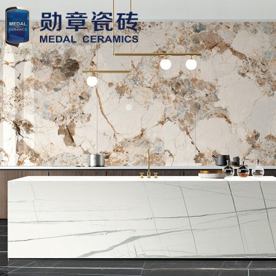 佛山岩板1600x2700x12MM亮面哑面都可批发轻奢时尚豪华地墙面砖图4