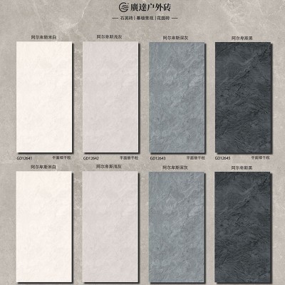 户外幕墙瓷砖庭院外墙地砖别墅院子花园仿古地铺石阳台石英砖室外图2