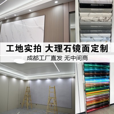 轻奢实木格栅板长城板竹木纤维小格栅网红电视背景墙装饰板凹凸板图2