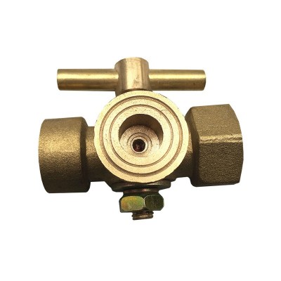 压力表黄铜三通旋塞阀 内螺纹仪表四氟三通阀门 铜三通旋塞阀图4