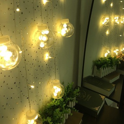 厂家直销LED窗帘灯串 韩风许愿球小圆球灯泡节日装饰灯橱窗装饰灯图4