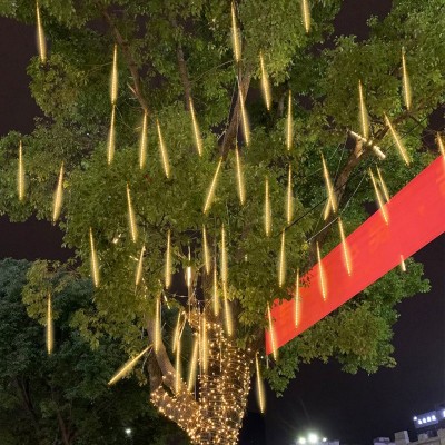 遥控太阳能流星雨led灯小彩灯闪灯 满天星户外防水装饰树灯挂树灯图4