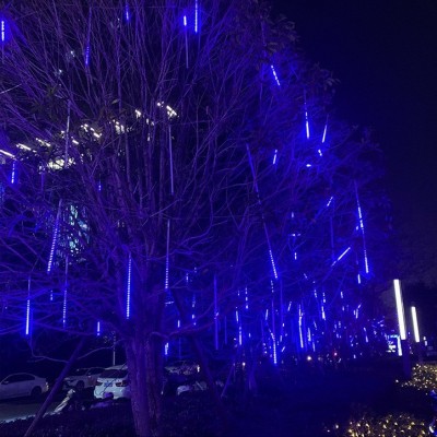 遥控太阳能流星雨led灯小彩灯闪灯 满天星户外防水装饰树灯挂树灯图3