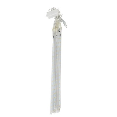 太阳能流星雨led彩灯 七彩流水灯串户外防水防晒节日氛围挂树串灯图5