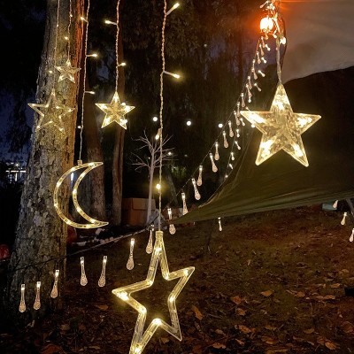 太阳能星星灯led灯串户外露营小彩灯 节日布置氛围天幕装饰灯批发图2
