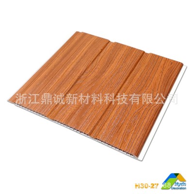 跨境300MM*8MM双凹槽覆膜天花板吊顶PVC扣板装饰卧室客厅护墙板图3