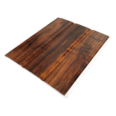 源头厂货25MM*7MM木纹覆膜阻燃防水塑料扣板吊顶六米PVC天花板图4