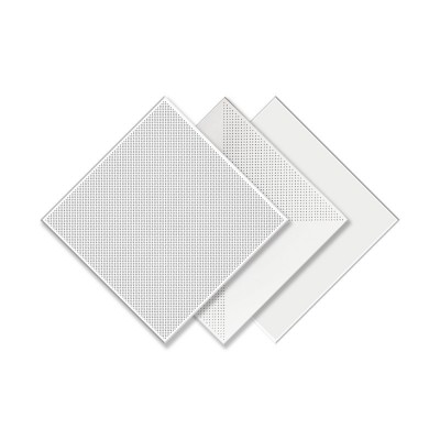 600x600铝扣板工程建材集成吊顶办公室防火环保铝扣天花工业风图5