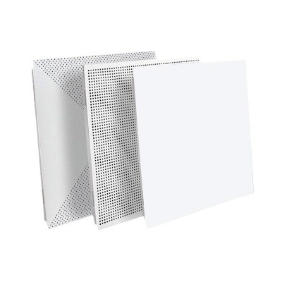 600x600铝扣板集成吊顶抗菌铝扣板学校办公室医院天花板厂家图2