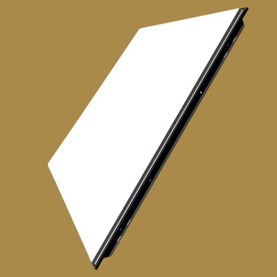 新款650x650黑槽铝扣板工程天花吊顶学校医院办公室铝天花吊顶板图2