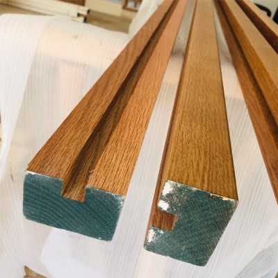 厂家直销实木楼梯扶手 定可制美国红橡木楼梯扶手 玻璃楼梯扶手图2