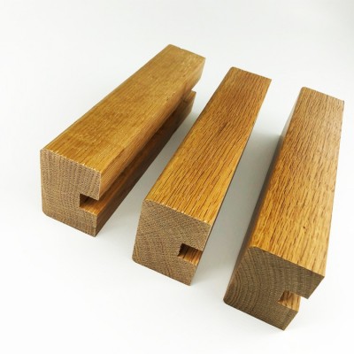 厂家直销实木楼梯扶手 定可制美国红橡木楼梯扶手 玻璃楼梯扶手图4