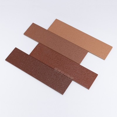 60x240通体外墙砖红色拉毛条砖工程别墅仿劈开砖福建外墙瓷砖厂家图3