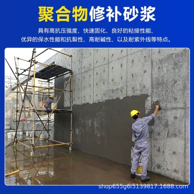 高强聚合物修补防水砂浆桥梁墙面立面蜂窝麻面修补裂缝坑洞快速修图4