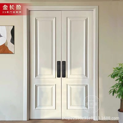 别墅大门法式双开门农村自建房大门子母门防盗门家用入户门铸铝门图3